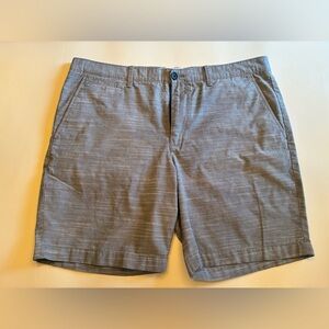 Men's blue and white striped Shorts Penguin flat front size 36